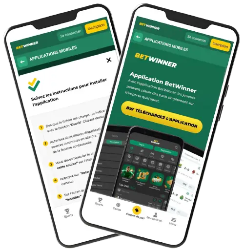 Application Betwinner pour Android